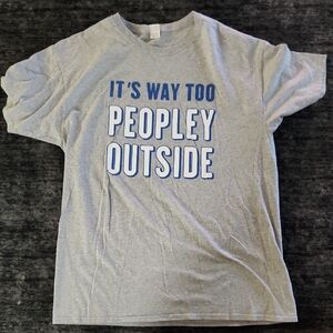 Gray Graphic Short Sleeve Tee